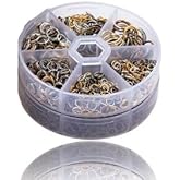 970 PCS Metal Jump Rings Small Crafts Jump Rings Jewelry Connectors Jump Assorted Size Connector Open O for Keychain Making, Jewelry Findings