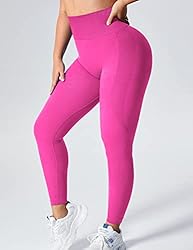 YEOREO Women High Waist Workout Gym Smile Contour