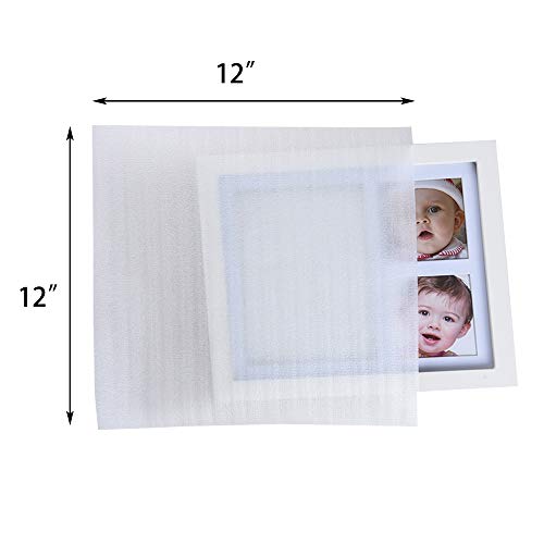 70 Pack Foam Wrap Cushion Pouches(12"x 12", 30 Pack & 7.5"x 12", 40 Pack)- 0.75mmThickness, Extra 5 Pack Fragile Stickers(60 pcs) - Protect Dishes, Glasses, Porcelain & Fragile Items by ZMYBCPACK