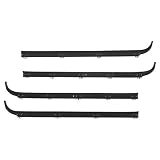 Inner & Outer Window Sweep Felts Seals Weatherstrip 4 Pc Kit Set for Ford Truck