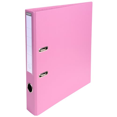 Exacompta 10 lever arch files PremTouch pink spine 50 mm A4