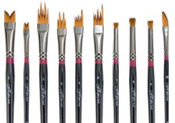 Creative Mark Professional Artist FX Special Effects Paint Brush - Set of 10