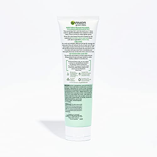 Garnier SkinActive Green Labs CannaB Pore Perfecting 3in1 Face Wash Exfoliator Mask with