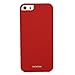 iPhone 5S Case, Totallee The Slim Executive, Hard Shell with Comfort Coating for Extra Grip – Sleek Protective Snap On Cover for iPhone 5 / 5S / SE (Red)
