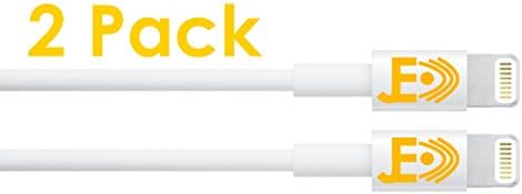 Juice Electronics Apple MFI Certified 8 Pin USB Data Sync / Charging Cable for iPhone 5 / 5S / 6 / 6 Plus, iPad and iPod (2 Pack)