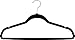 ZOYER Black Velvet Hangers 50 Pack, Slim & Non Slip Felt Hangers for Clothes, Heavy Duty Flocked Space Saving Bulk Hangers for Skirts, Coat, 360 Degree Rotate-able Swivel Hook Pant Hangers