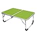 YOLER Laptop Table for Bed, Lap Desks Bed Trays for Eating, Computer Tray for Bed, Bed Desk for Laptop and Writing, Portable Folding Aluminum Mini Camp Table with Carry Handle 24”x 16”x 11” (Green)thumb 1
