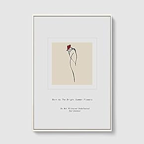 Framed Canvas Home Artwork Decoration Line Art Canvas Wall Art for Living Room, Bedroom - 16x24 inches