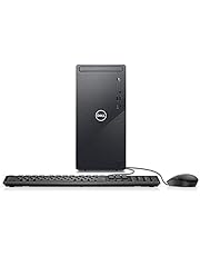 Dell Inspiron 3891 Compact Tower Desktop - Intel Core i3-10105, 8GB DDR4 RAM, 256GB SSD, Intel UHD Graphics 630 with Shared Graphics Memory, Windows 10 Home - Black (Latest Model)