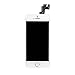 cellphoneage For iPhone 5S New LCD Screen Replacement with Home Button and Camara White Full Set Glass Digitizer Display Assembly Replacement With Free Tool Kits (White.)