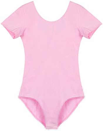 iCKER Leotards for Girls Ballet Dance Gymnatics Toddler short sleeve Leotard