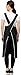 Salon Hair Stylist Apron With Pockets, Professional Black Hairdresser Barber Pet Groomers Smock Vest Waterproof With Belt