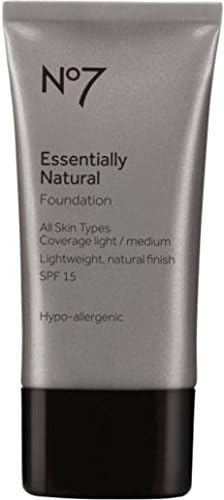 No7 Essentially Natural Foundation Warm Beige Hydrating SPF 15 Buildable
