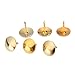 600 PCS Upholstery Tacks Nail Push Pins with Round flat Head for Decoration Gold, 3/8 Inch Head