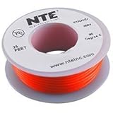 NTE Stranded 24 AWG Hook-Up Wire Orange 25 ft.