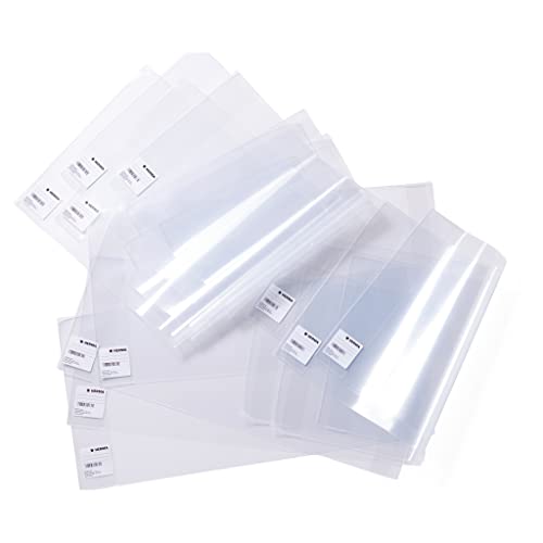 HERMA 14265 Basic Lot de 20 protège-livres pour livres scolaires Transparent 26,5 x 54 cm