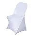 Efavormart 50pcs Stretchy Spandex Fitted Folding Chair Cover Dinning Event Slipcover for Wedding Party Banquet Catering - White