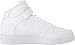 adidas NEO Men's Team Court Mid Basketball Shoe, White/White/White, 9.5 M US