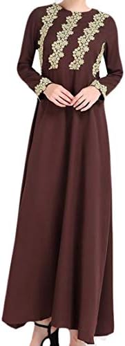 Alion Women's Kaftan Abaya Islamic Muslim Women Long Dress
