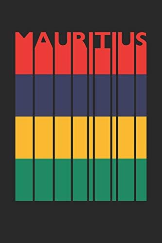 Vintage Mauritius Notebook - Retro Mauritius Planner - Mauritian Flag Diary - Mauritius Travel Journal: Medium College-Ruled Journey Diary, 110 page, Lined, 6x9 (15.2 x 22.9 cm) Paperback – June 20, 2019