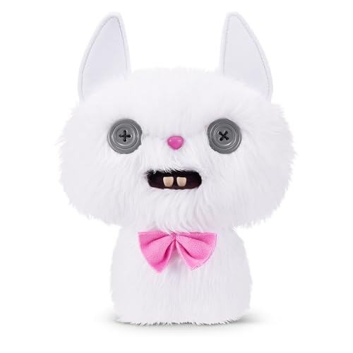 Fuggler Alley Cats 9-Inch Plush Toy (Cheezee) White by ZURU – Funny Ugly Monste…