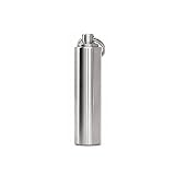 douper STAINLESS STEEL Keychain Pill Fob Outdoor Waterproof Pill Holders Container 3/5" Diameter
