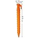 Camping Tent Stake Pegs / 6 Pack Outdoor Plastic Stakes for Christmas Holiday Decoration Bounce House Rain Tarps Outdoor Activities, Safety Orange-8.8inches