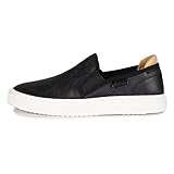 UGG Women's Alameda Slip ON Sneaker, Black Leather, 9