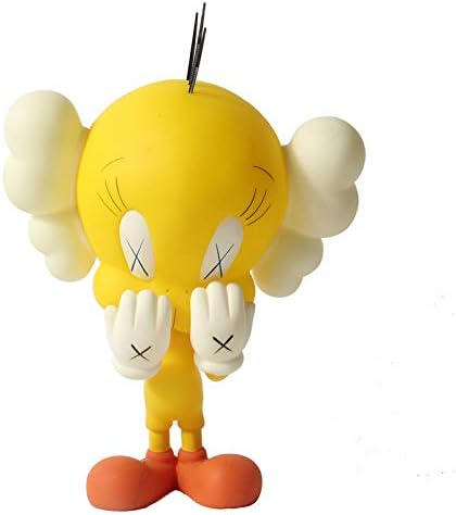 Sesame Street KAWS TWEETY TOY Tsui Yellow Bird Original Boutique Kaws Doll Hand Model Ornaments 22cm Send Boyfriend To Send Girlfriend Yellow