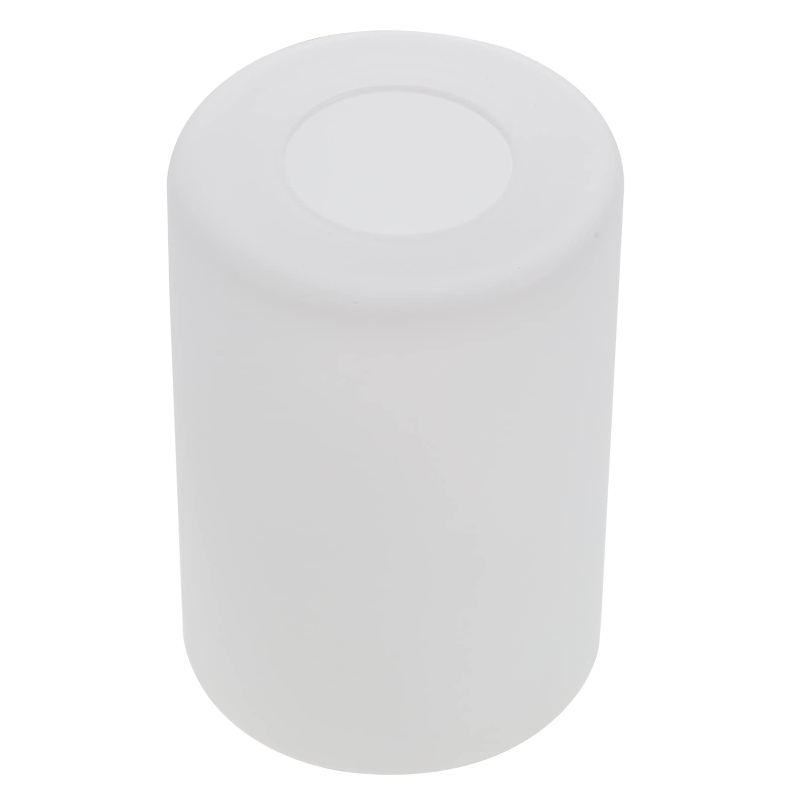 White Glass Lampshade E27 Table Lamp Cover Straight Cylinder Lampshade Glass Fixture Replacement Globe for Floor Wall Lamp