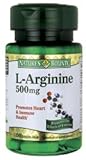 Natures Bounty L-Arginine 500mg Capsules - 50 ea, (2 Pack)