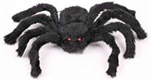 HUPLUE Halloween Horror Realistic Rubber Spider Toys Fake Spider Practical Jokes Props Prank Halloween Party Scary Decoration