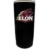 Elon University Black Insulated Stainless Steel Tumbler Glossy brushed finish Officially Licensed Collegiate Product