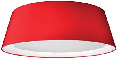Dainolite Lighting TDLED-17FH-RD LED Flush Mount, 1-Light, Red