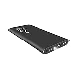 DULLA M50000 Portable Power Bank 12000mAh External Battery Charger, Ultra Slim Design with 2 USB Ports for iPhone, iPad, Galaxy and More (black)