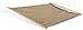 Vivere Quick-Drying Phifertex Fade Resistant Double Poolside Hammock with Spreader Bars (Taupe)