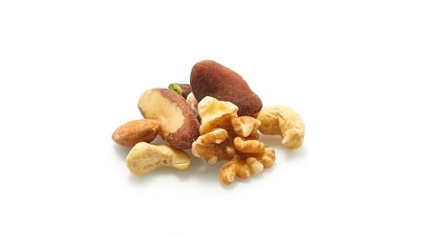 YUPIK RAW MIX NUTS, 1 LB, PREMIUM NATURAL MIXED NUTS WITH ALMONDS, WALNUTS, PISTACHIOS, CASHEWS, AND BRAZIL NUTS, HEALTHY SNACK,BROWN, PACK OF 1