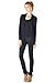 82 Days Women’s Casual Lightweight Long Sleeve Open Front Cardigan Made In USA X-Large Black