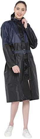 Polyester Zip Closure Waterproof Jacket Rainwear(XL)