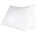 Lavish Home Wedge Pillow – Down Alternate Back Pillow with Removable Cover for Easy Cleaning – for Reading, Acid Reflux, and More (White)