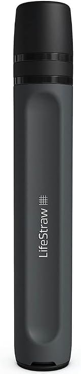 LifeStraw Peak Series Personal Water Filter Straw Dark Mountain Gray view 1