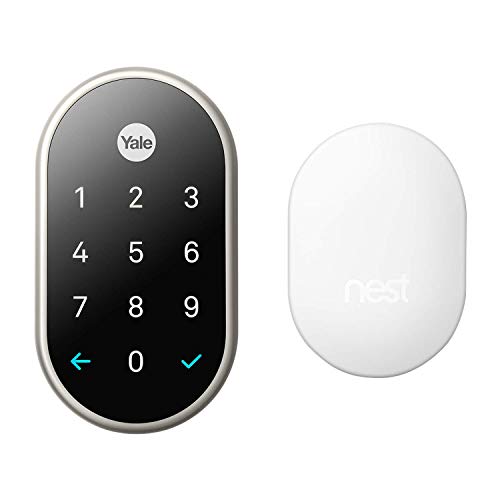 Nest x Yale Lock with Nest Connect - Smart Lock - Satin Nickel (RB-YRD540-WV-619) Nest x Yale Lock with Nest Connect - Smart Lock - Satin Nickel (RB-YRD540-WV-619)