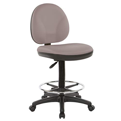 Office Star DC Series Drafting Chair with Sculptured Seat and Back, Built-in Lu…