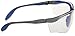 Honeywell Home Uvex S3500 Genesis X2 Safety Eyewear, Silver and Navy Frame, Clear Ultra-Dura Hardcoat Lens