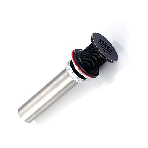 Decor Star PU-005-TO 1 1/2" Bathroom Faucet Vessel Vanity Sink Grid Drain Stopper Strainer Without Overflow Oil Rubbed Bronze