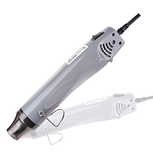 Heat Gun,Genround Hot Air Gun Of DIY Crafts Embossing Shrink Wrapping PVC 300WElectric Mini Heat Gun Kit Tool Drying Paint Rubber Stamp Metal Nozzle Overload Protection Portable Hot Air Pen Heat Tool