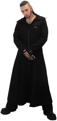 Necessary Evil Marduk Mens Hooded Trenchcoat