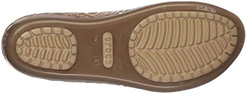 crocs isabella jelly flat bronze