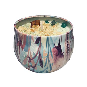 MAGIC FUNCTION Aromatherapy Spiritual Scented Candle with Dried Flower, 5.7Oz, 25 Hours. (MONEY DRAWING)