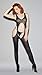Dreamgirl Women's Sheer Suspender Tank Body Stocking, Black, One Size